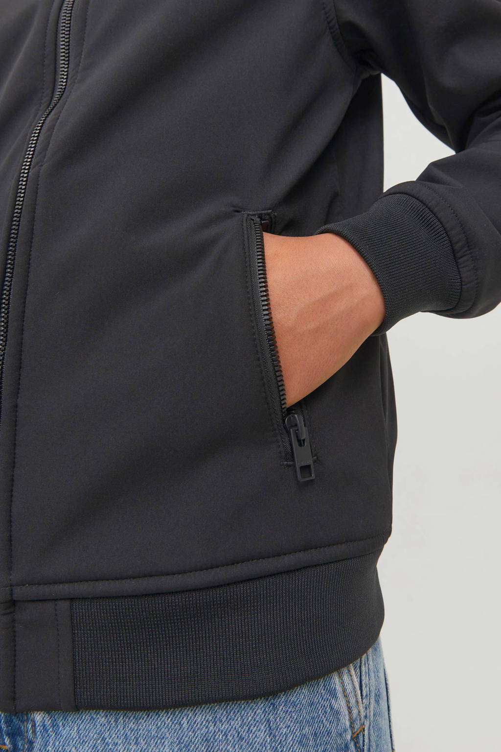 JACK & JONES softshell jas JJEBASIC SOFTSHELL zwart