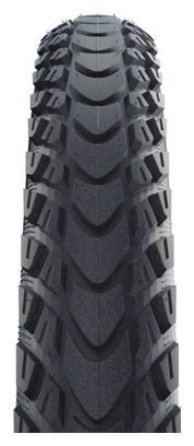 Pneu Schwalbe Marathon Mondial 700 mm Tubetype Souple DoubleDefense V-Guard Addix Flancs Reflex E-Bike E-25