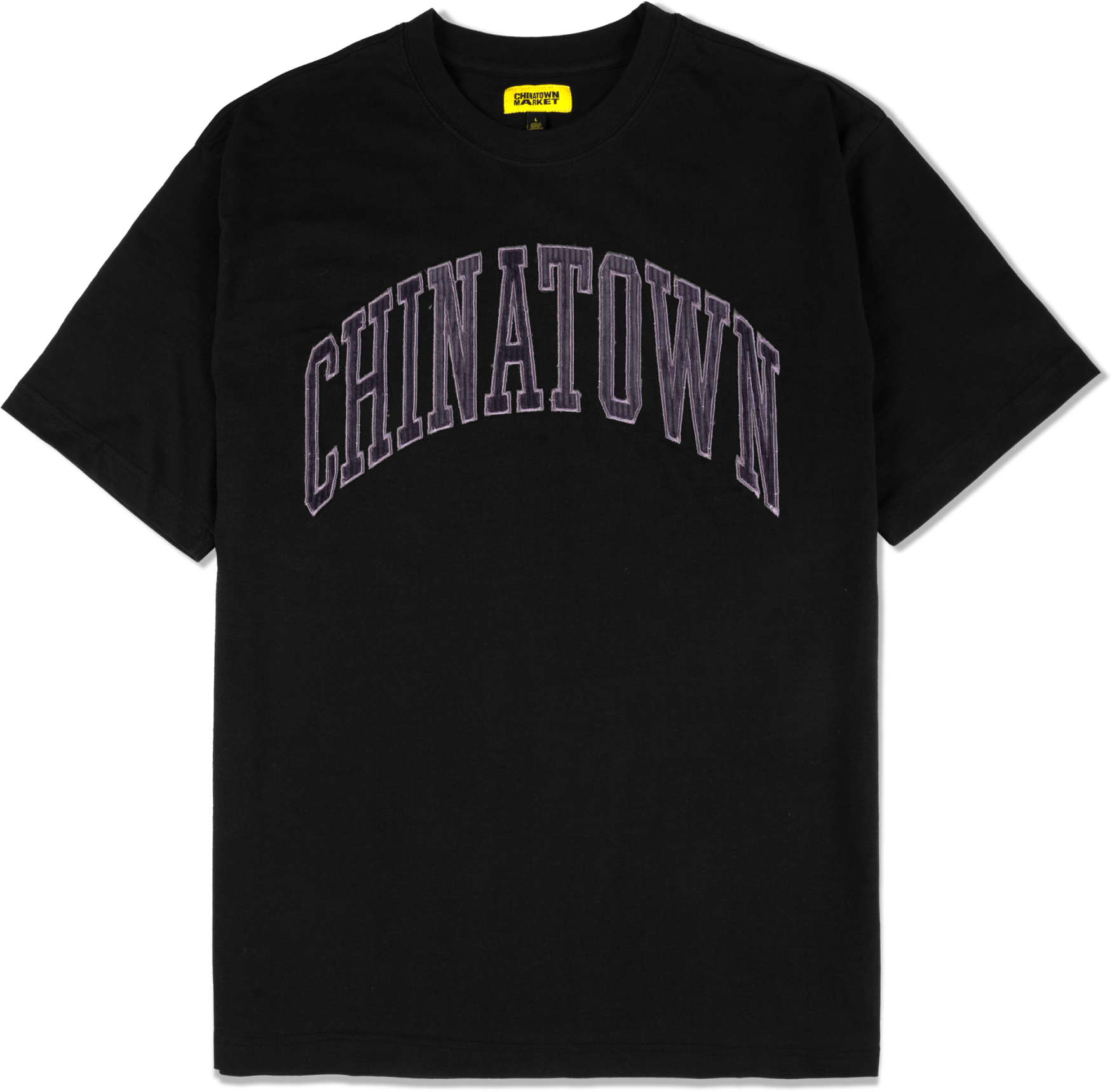 Market Corduroy S T-Shirt Schwarz