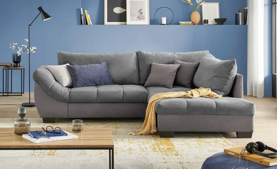 Ecksofa Krissy Steingrau, Anthrazit rechts