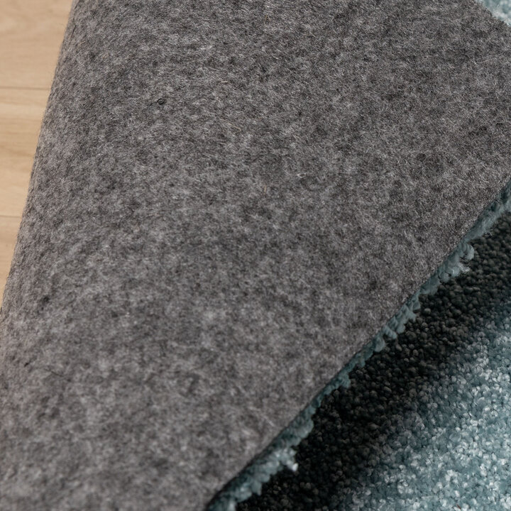 Rond wasbaar vloerkleed - Clean Lichtblauw