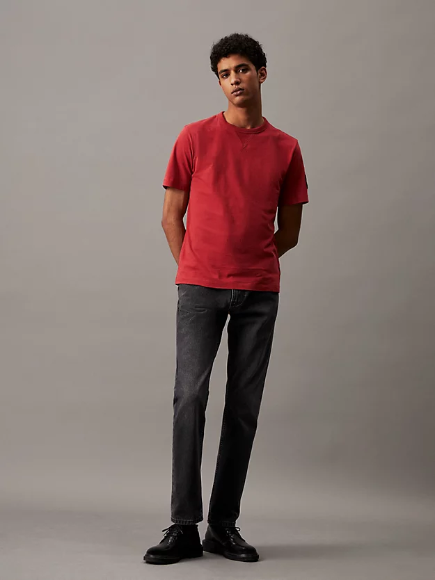 Camiseta de algodão com brasão