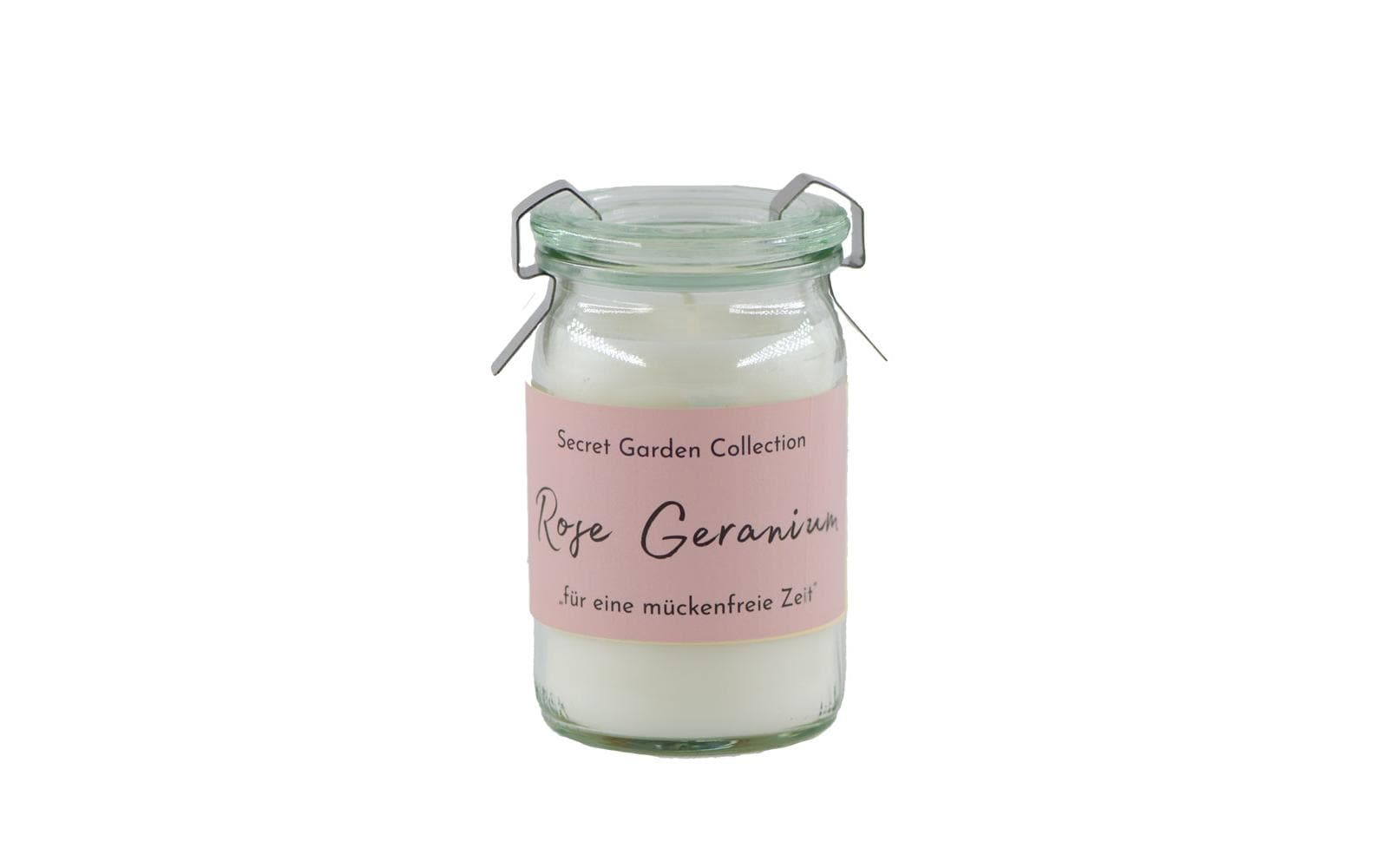 Gartenkerze Sceret Garden Rose Geranium 5.5 cm x 9 cmOutdoor Kerze
