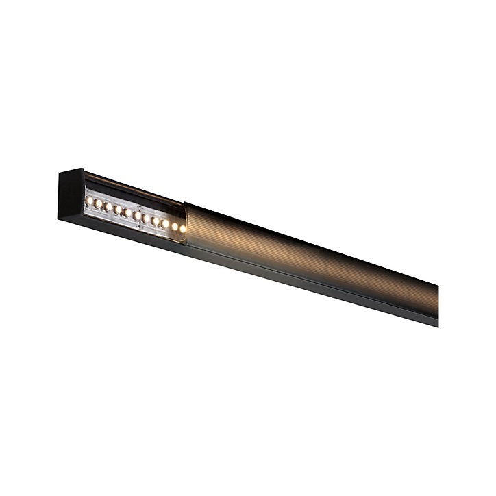 Profilé de strip LED Square IP20 noir Paulmann L.200 x H.15 x P.23cm