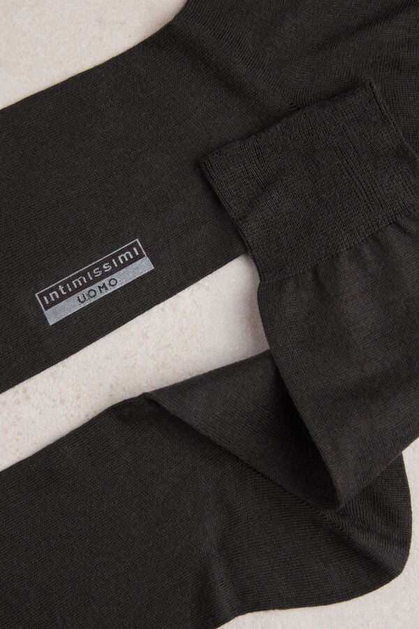 Meias curtas feitas de cashmere, seda e algodão.