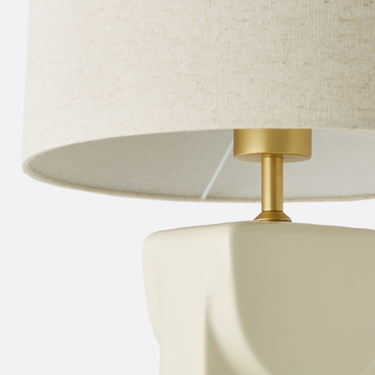 LA REDOUTE INTERIEURS<br>Luminária em cerâmica e linho, Topia