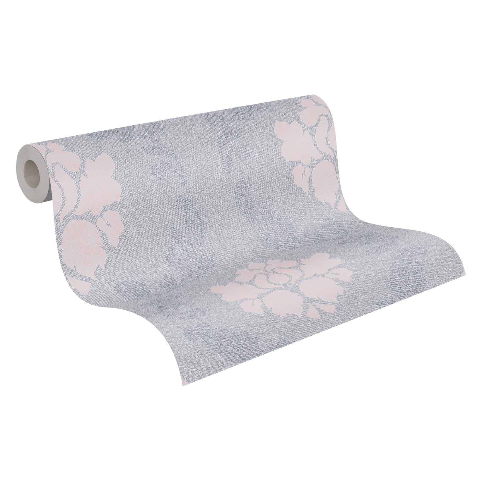 Vliestapete NEW ELEGANCE - rosa-grau - 10 Meter