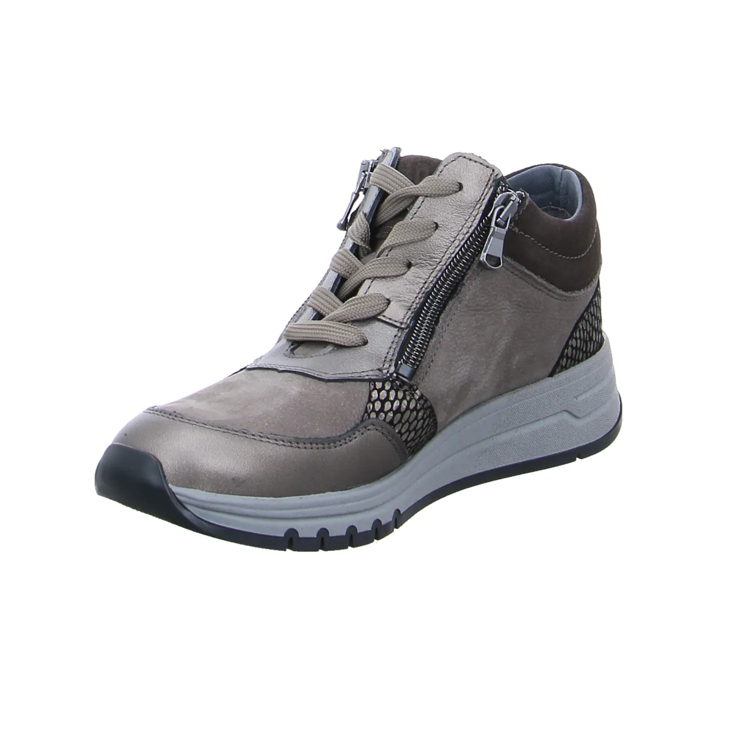 WALDLÄUFER Comfort-Mid Cut Taupe Leder