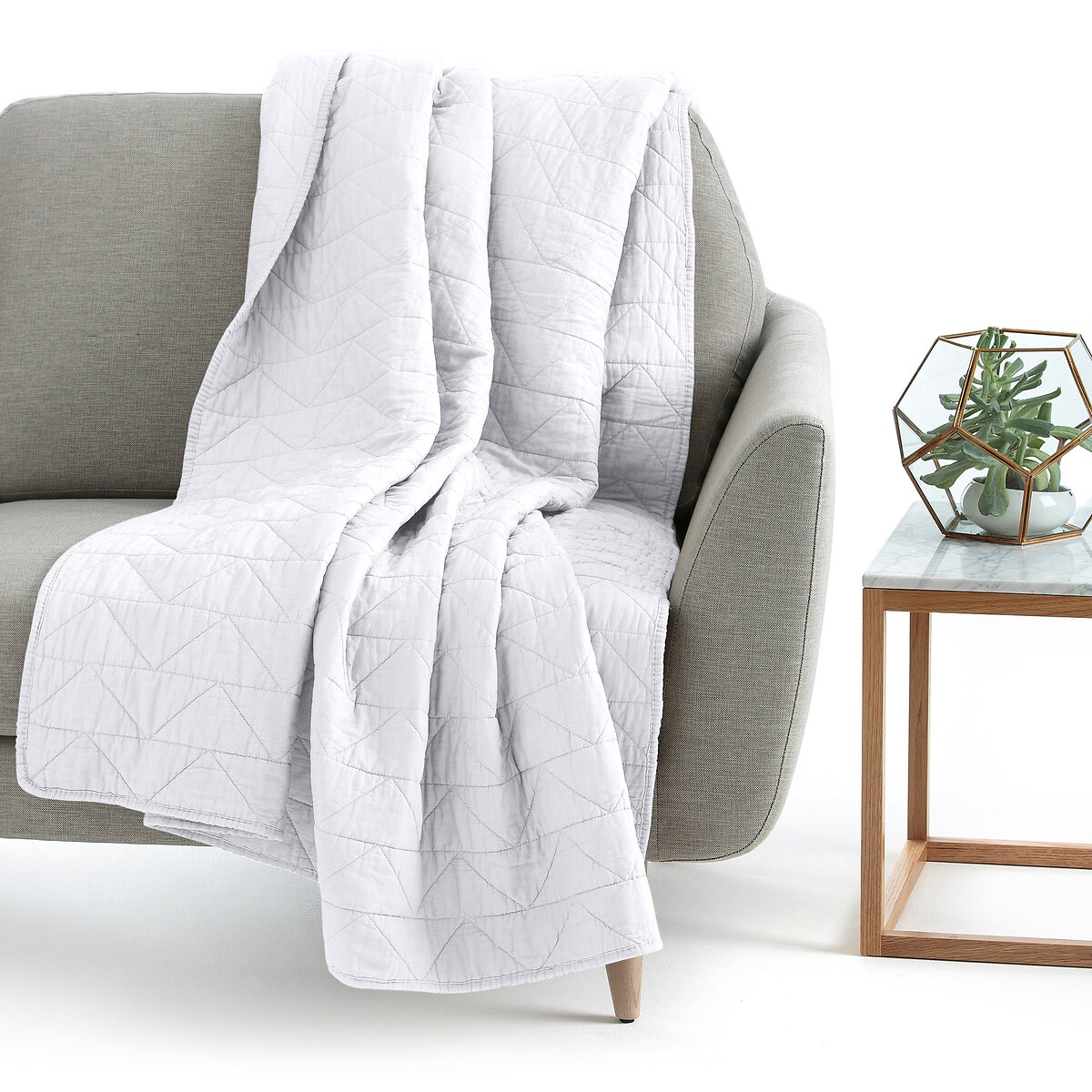 LA REDOUTE INTERIEURS<br>Boutis acolchoados em algodão Cenário Zig Zag