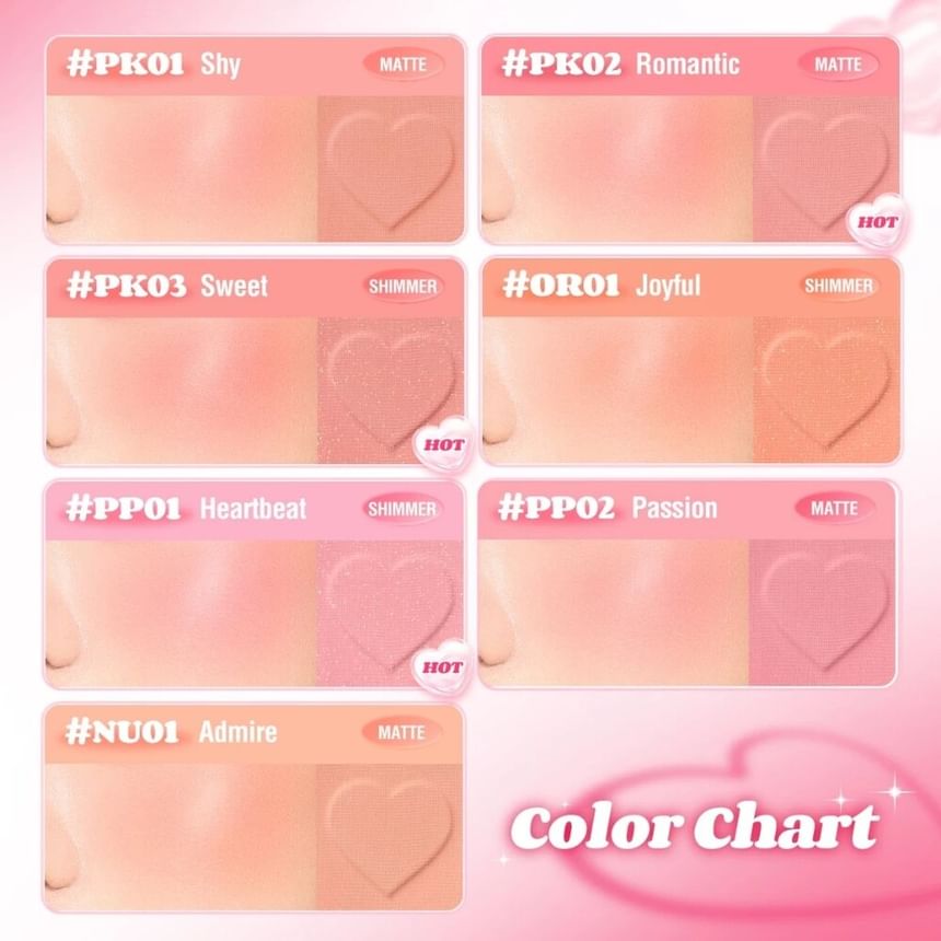 PINKFLASH - Mellow Radiant Blush - 4 kleuren