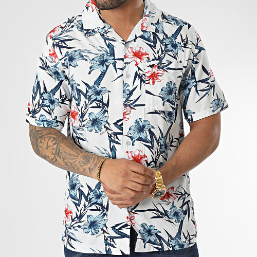 Chemise Manches Courtes Macao Blanc Floral