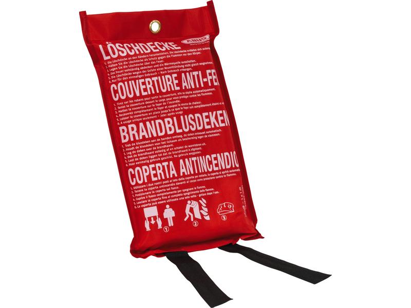 Abus Löschdecke LD1118 100 x 100 cm Kleinere Fettbrände in der Küche, von Fritteusen und Fettbackgeräten im Keim ersticken