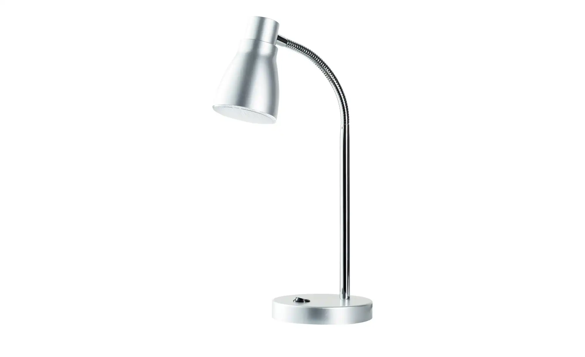 KHG LED-Tischleuchte silber mit flexiblem Arm