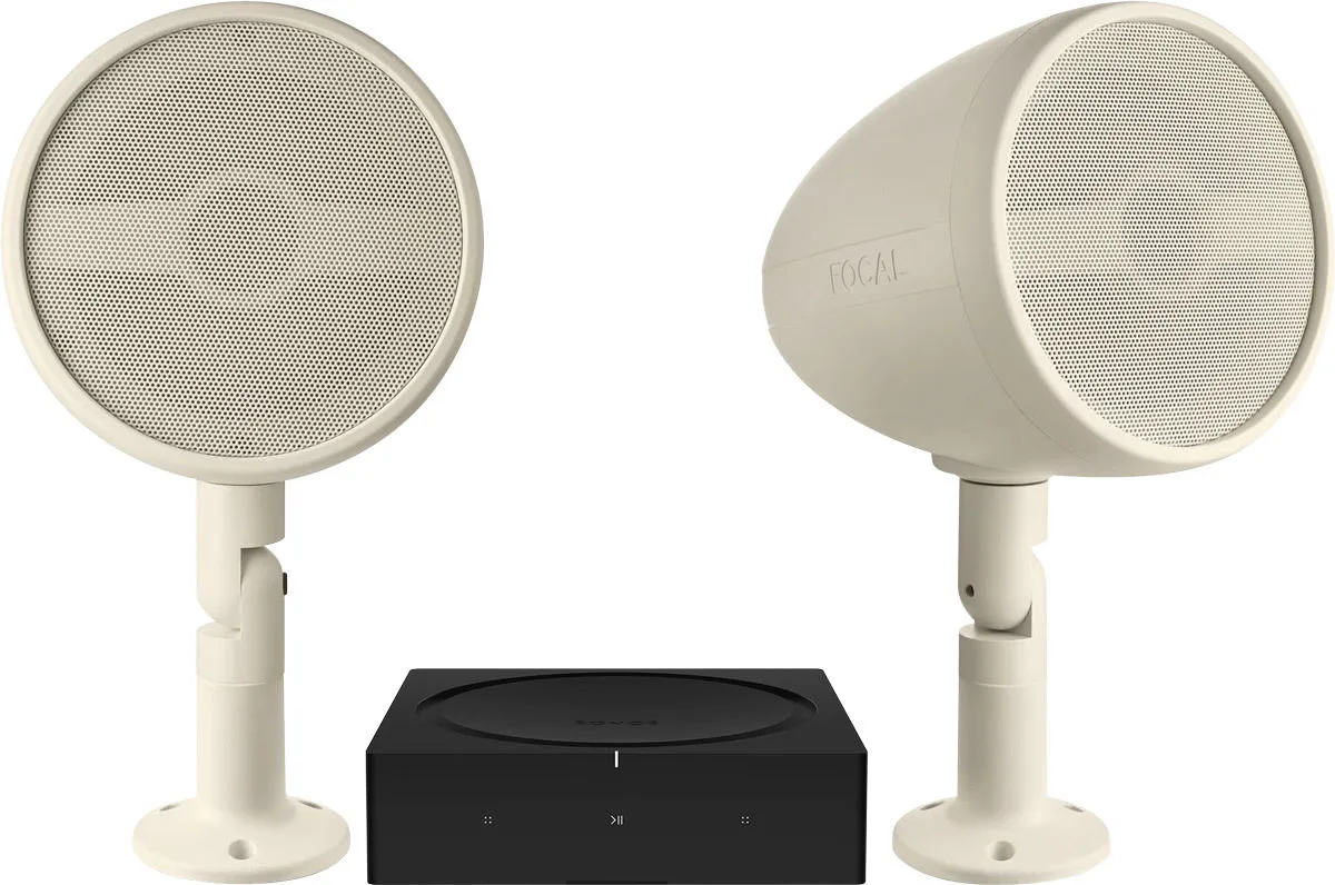Sonos AMP   Focal OD Sat 5 Crème (la paire) Systèmes hi-fi multiroom