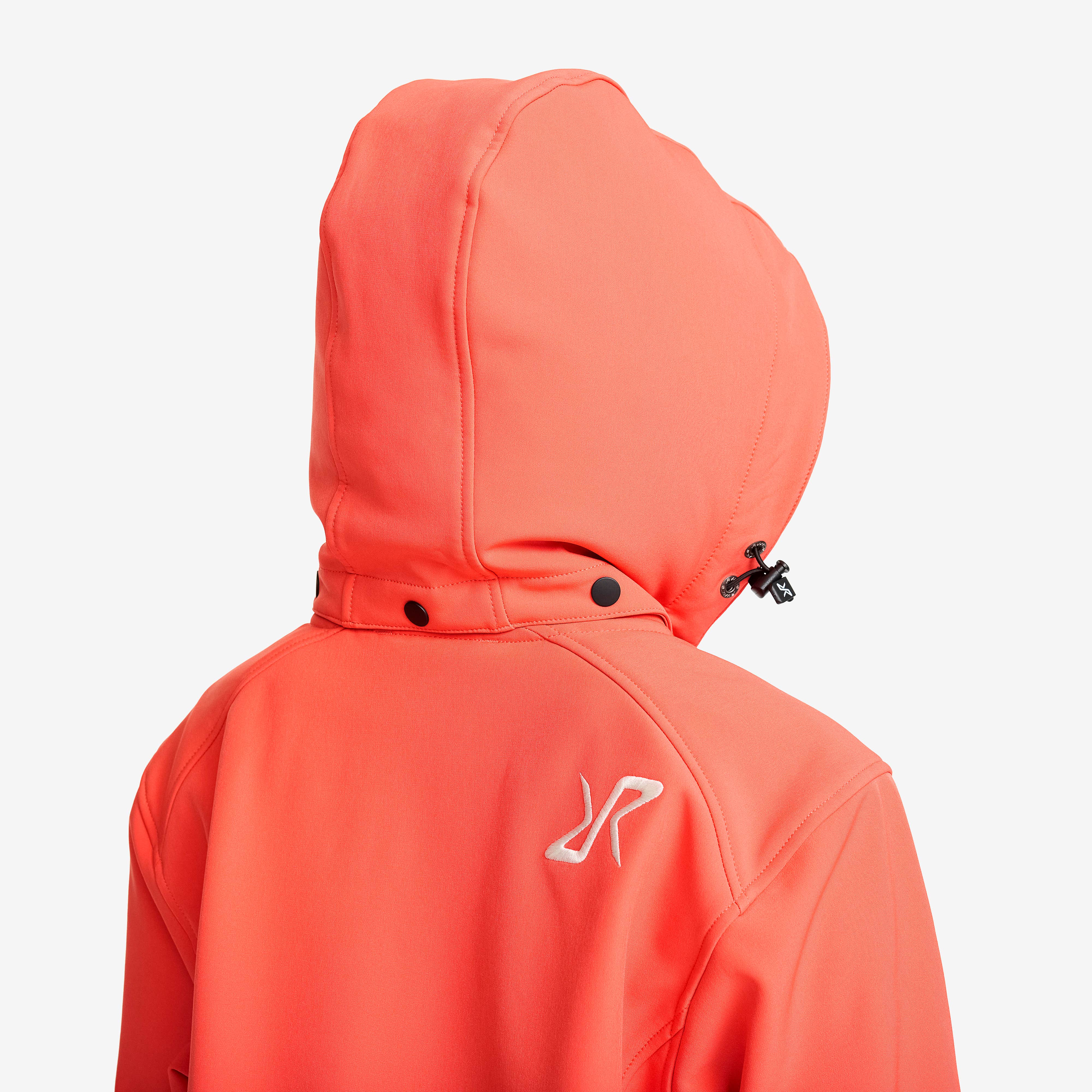 Hiball Softshell Jacket Teens Hot Coral