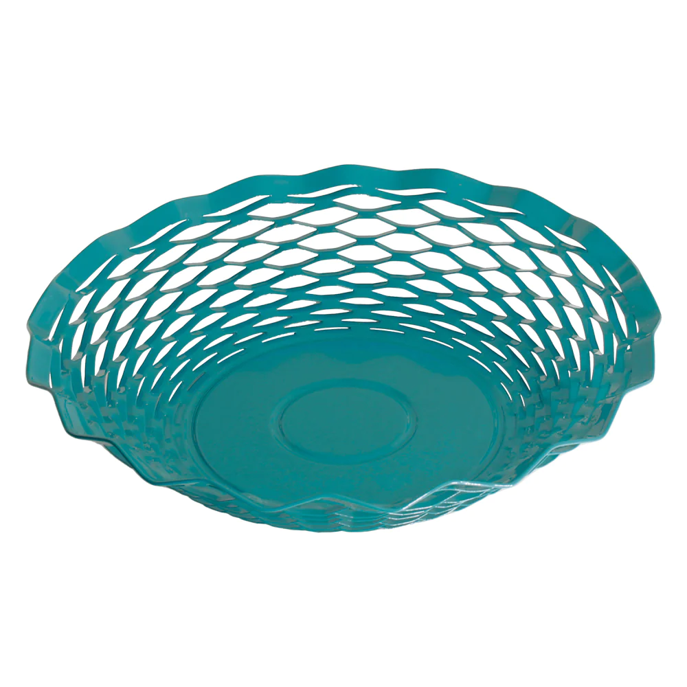 Corbeille à pain bleu canard 24.5 cm Roger Orfèvre