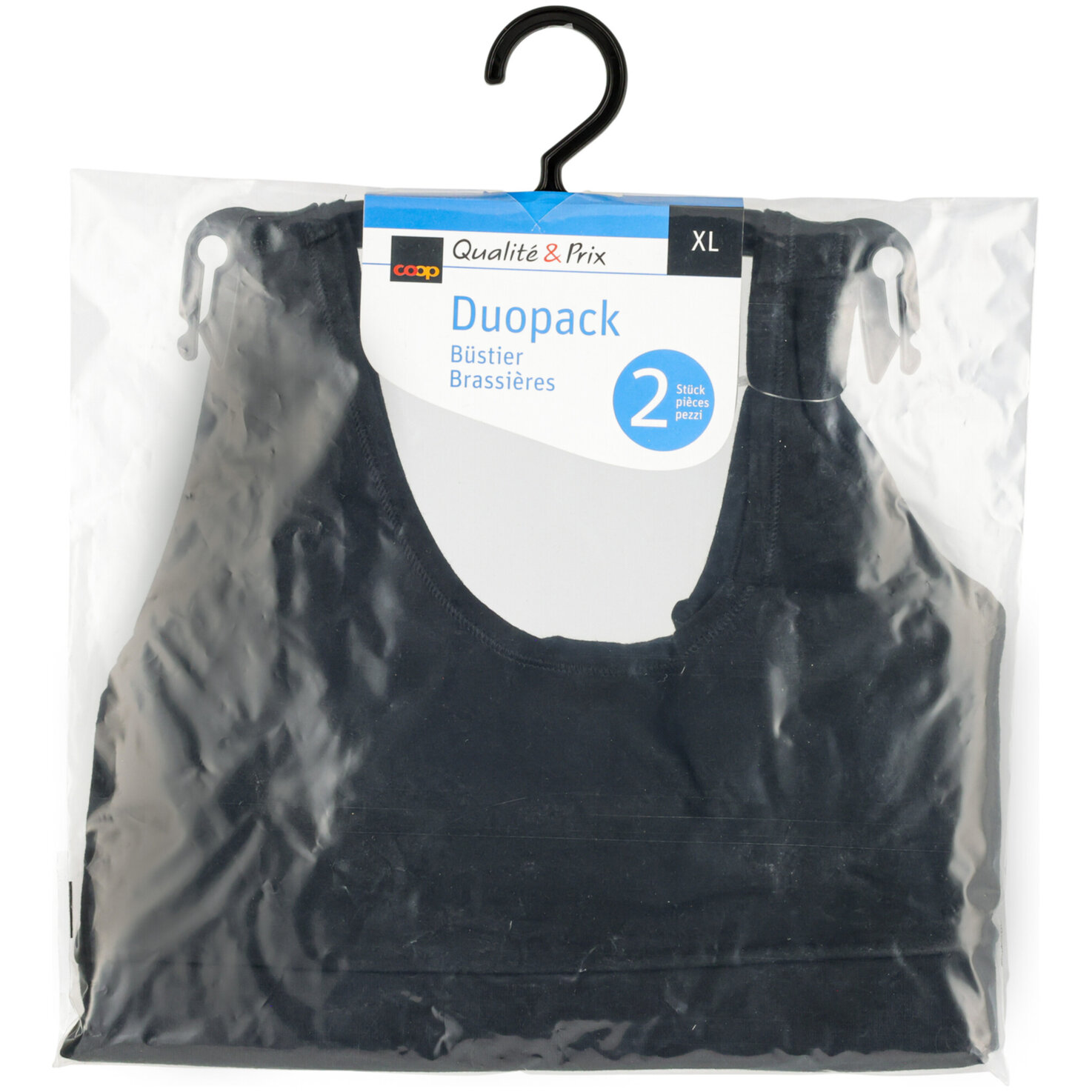 Damen Büstier Duo schwarz XL