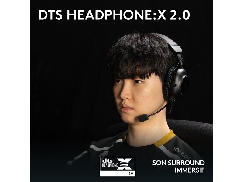 Logitech Headset G Pro X 2 Wireless Lightspeed Gaming Schwa Kabelloses Over-Ear-Headset mit Surround-Sound und weichem Ohrpolster