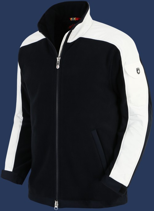Jet-Jacke MicroFleece, Dunkelblau/Cocos
