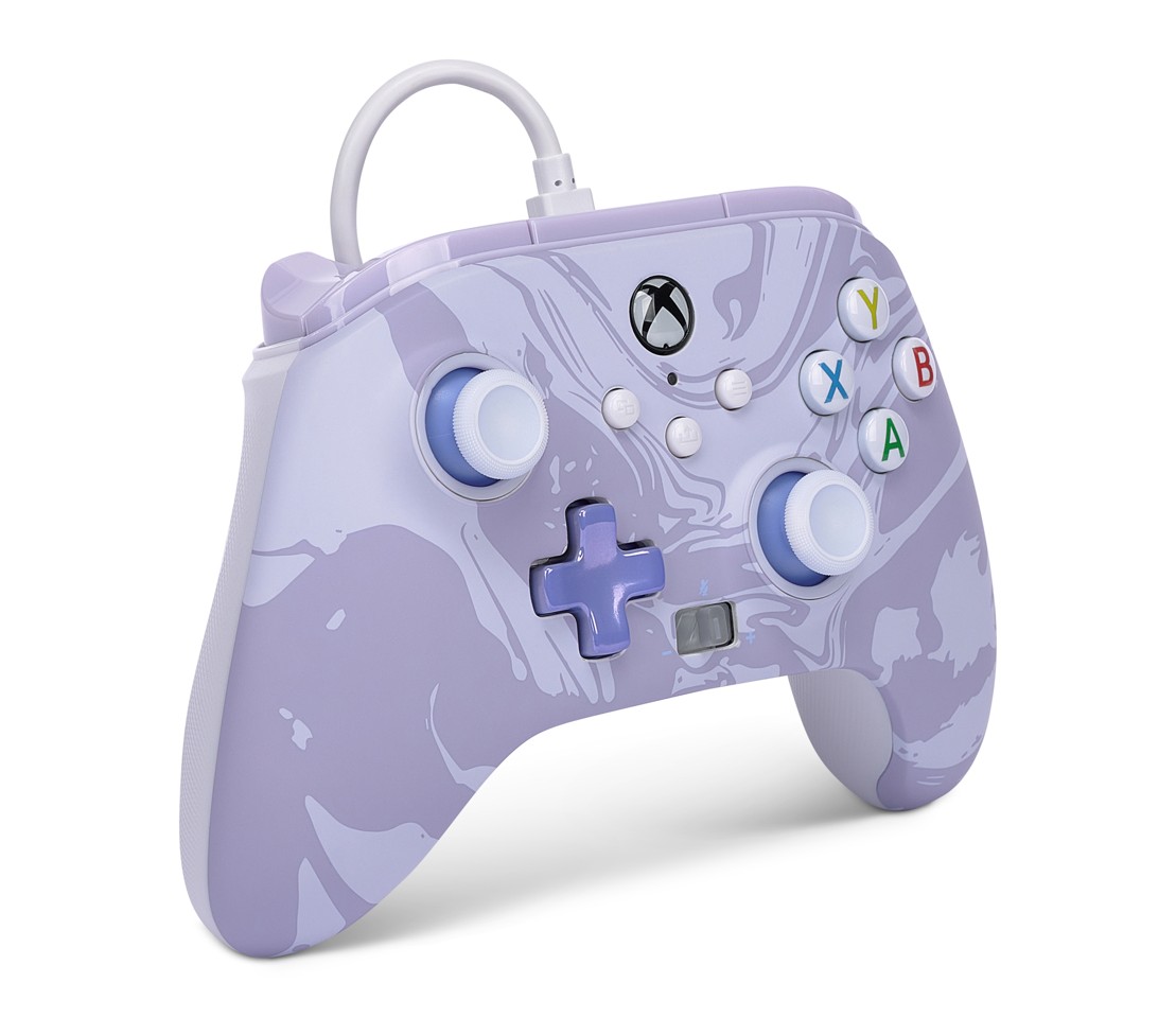 PowerA Enhanced Wired Controller - Xbox Series X/S - Lavender Swirl
