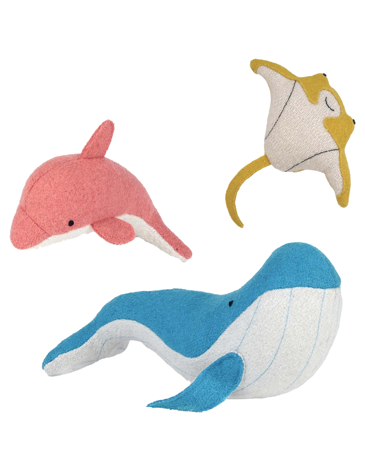 Kuscheltier-Set HOLDIE FOLK -  OCEAN ANIMALS 3-teilig