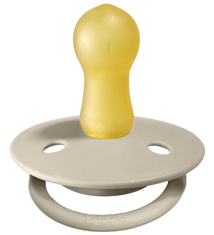 BIBS De Lux Schnuller - Gr. 2 - 2er-Pack - Rund - Vanilla/Dark O