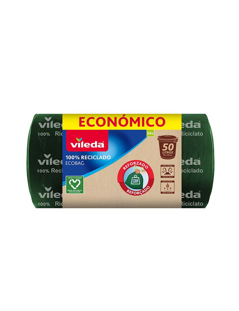 Eco Trash Bag + 50L Maxi Roll (24 Un)