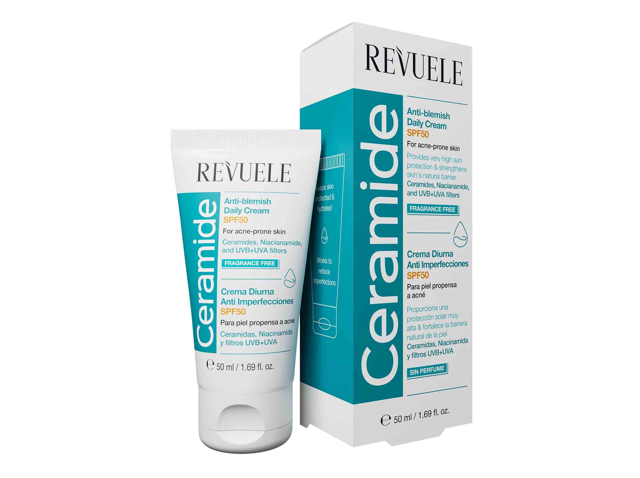 CREME HIDRATANTE REVUELE ANTI-BLEMISH SPF50 50ML