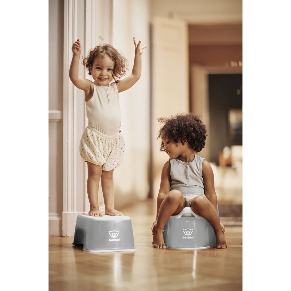 Køb BabyBjörn Grey/White Børnetaburet