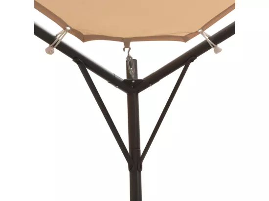 Chapiteau tente 3 x 3 m Acier Beige
