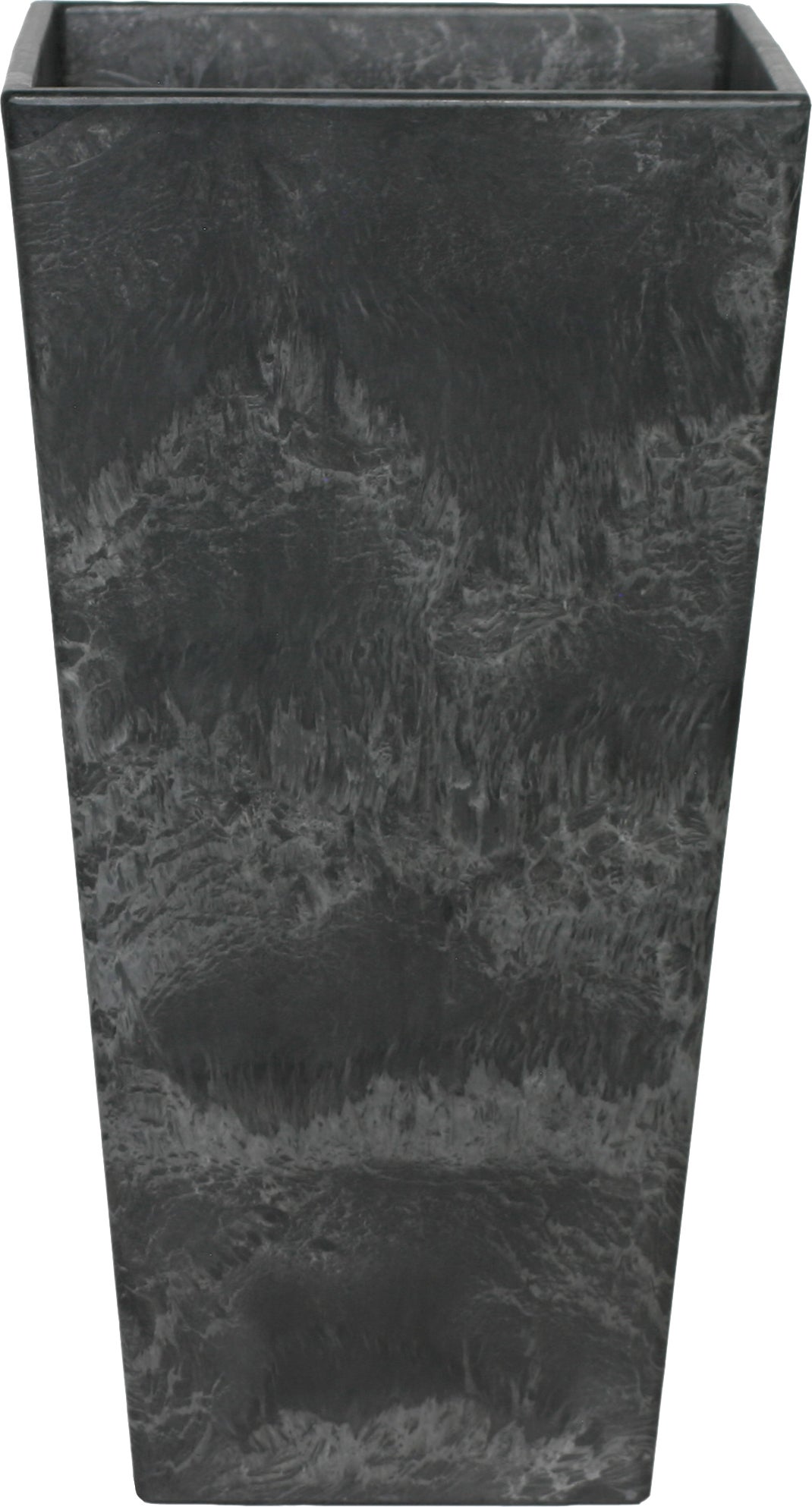Artstone plantenbak Ella 35 x 35 x 70 cm zwart