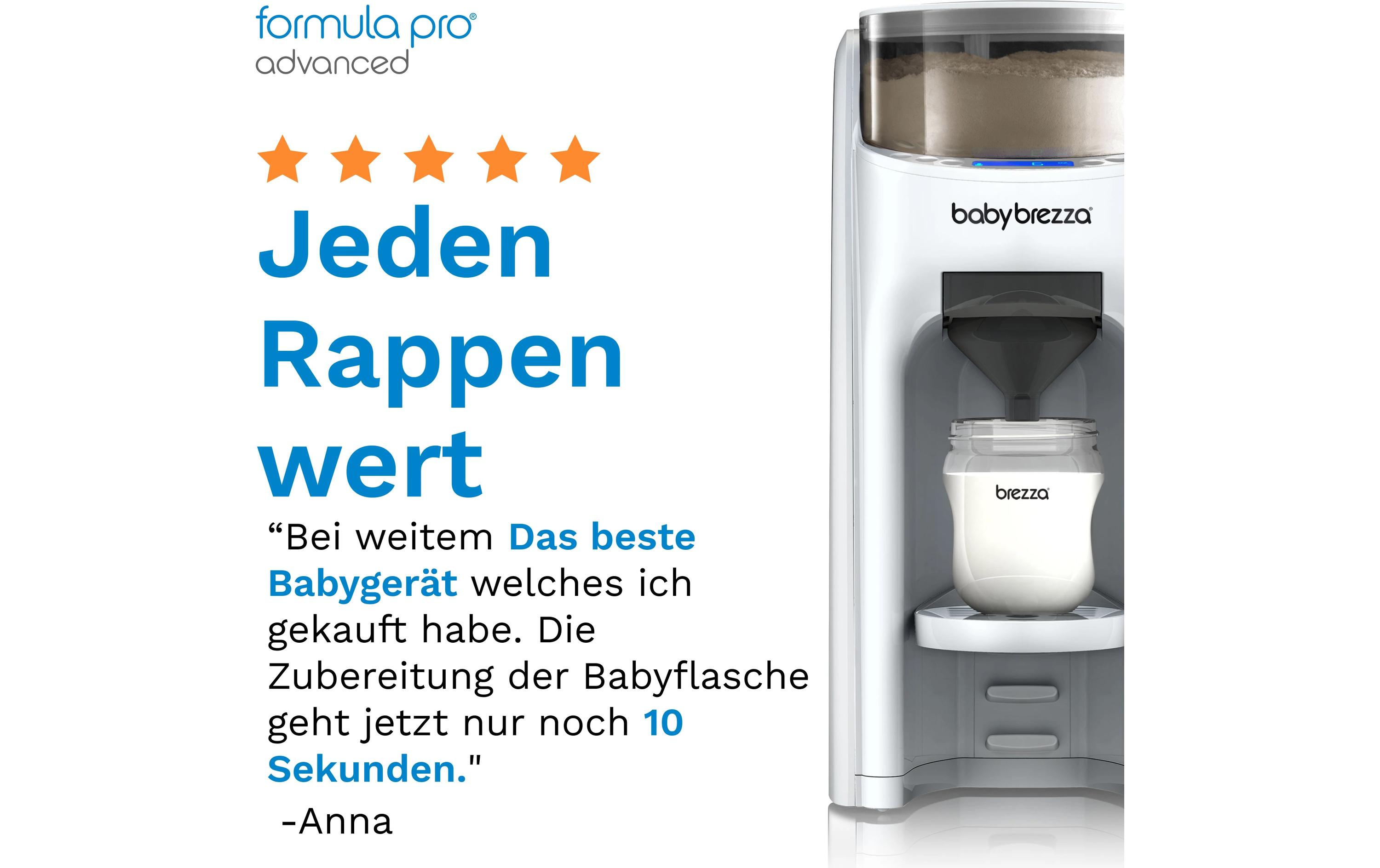 Flaschenwärmer Formula Pro Advanced Weiss<br>Automatischer Falschenzubereiter dosiert, mischt und erwärmt Milchpulver auf Knopfdruck