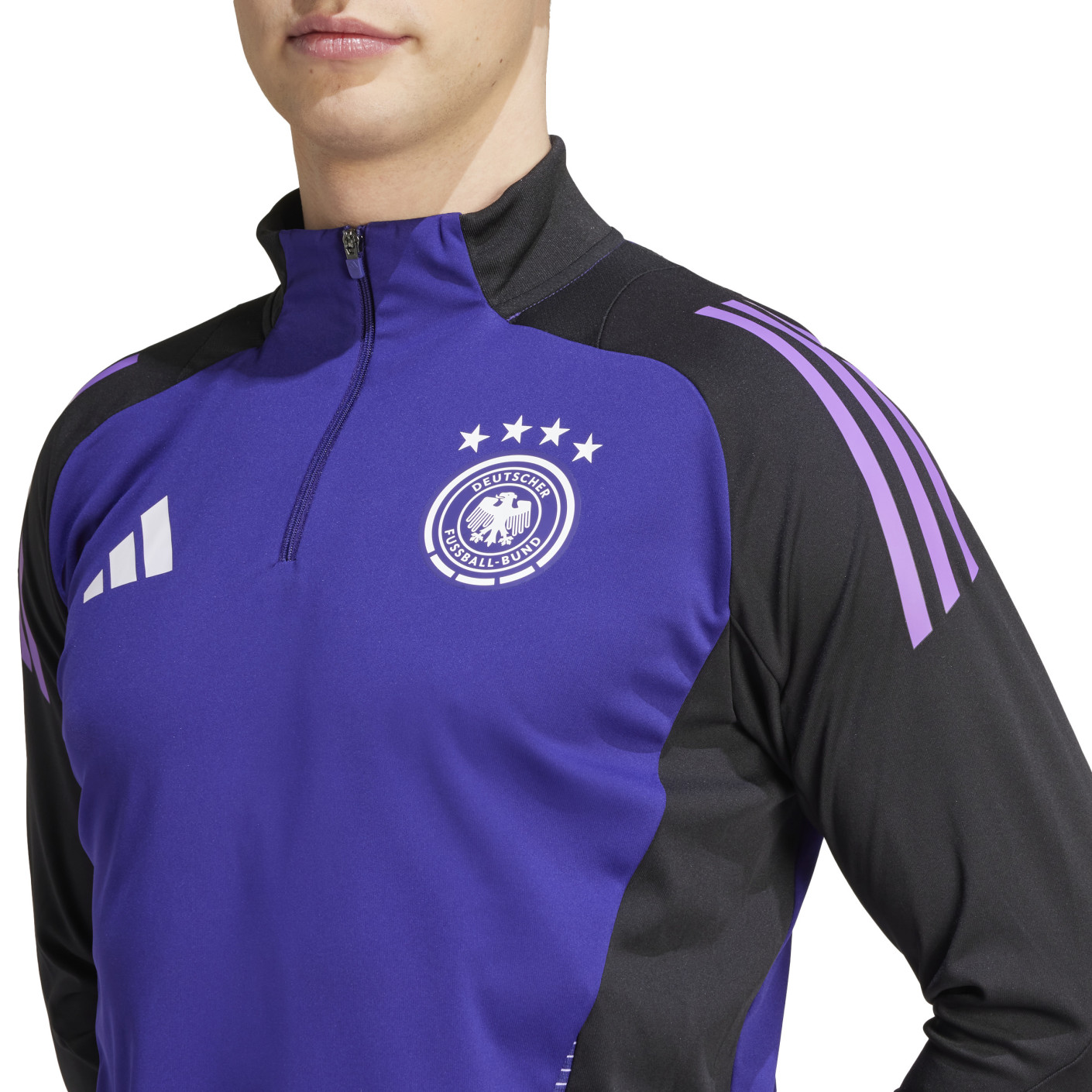 adidas Duitsland Trainingspak 1/4-Zip 2024-2026 Paars Zwart