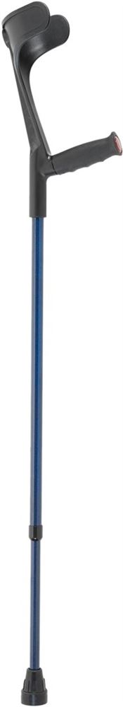 Ossenberg Krücke met blau/schwarz<br>1 Paar, Softgriff 140kg