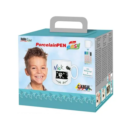 KREUL PorcelainPen easy Tassen Set Jungen