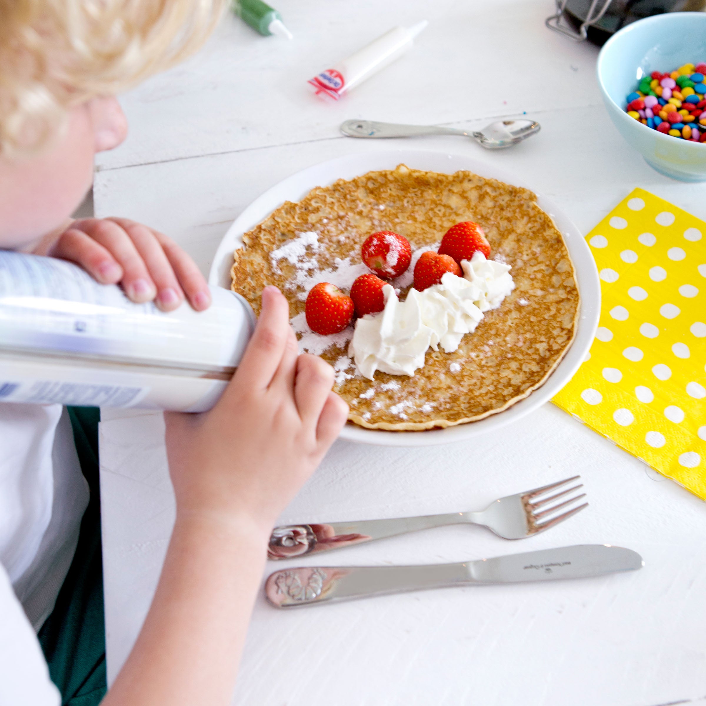 Kinderbestek Rupsje Nooitgenoeg