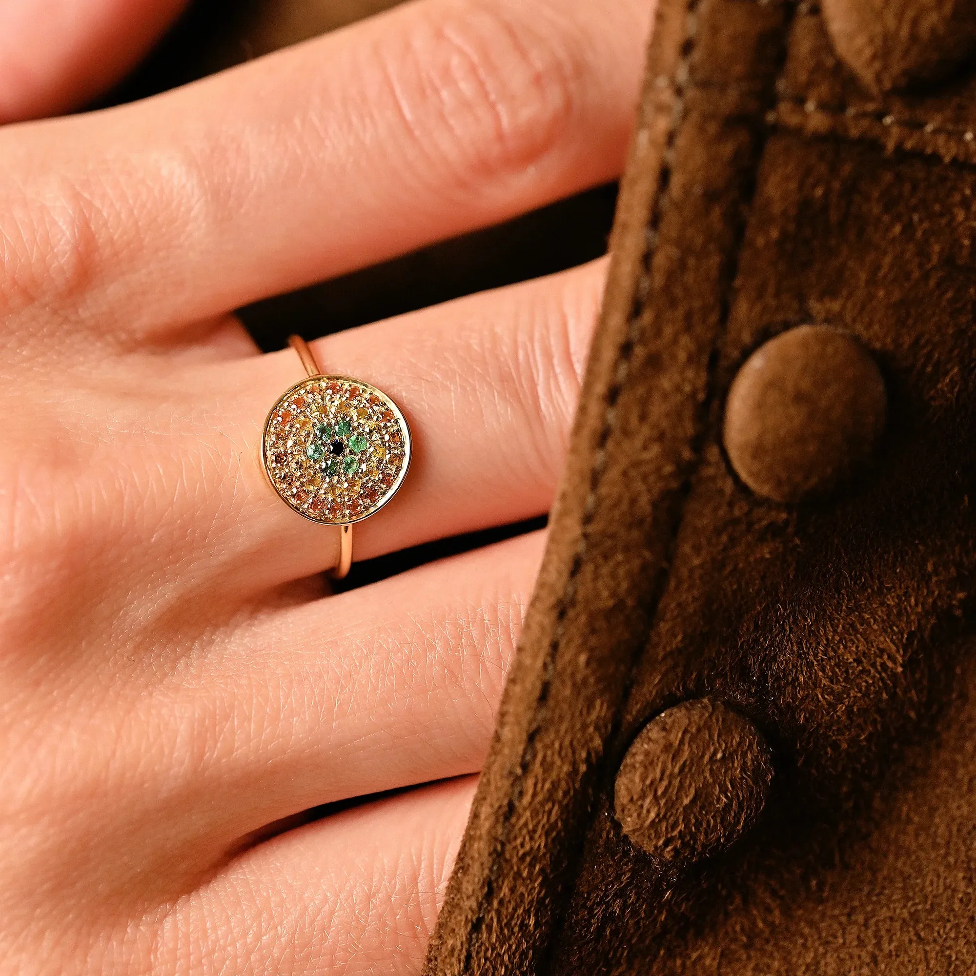 Bague Yellowstone 1 Cognac Sophie d'Agon