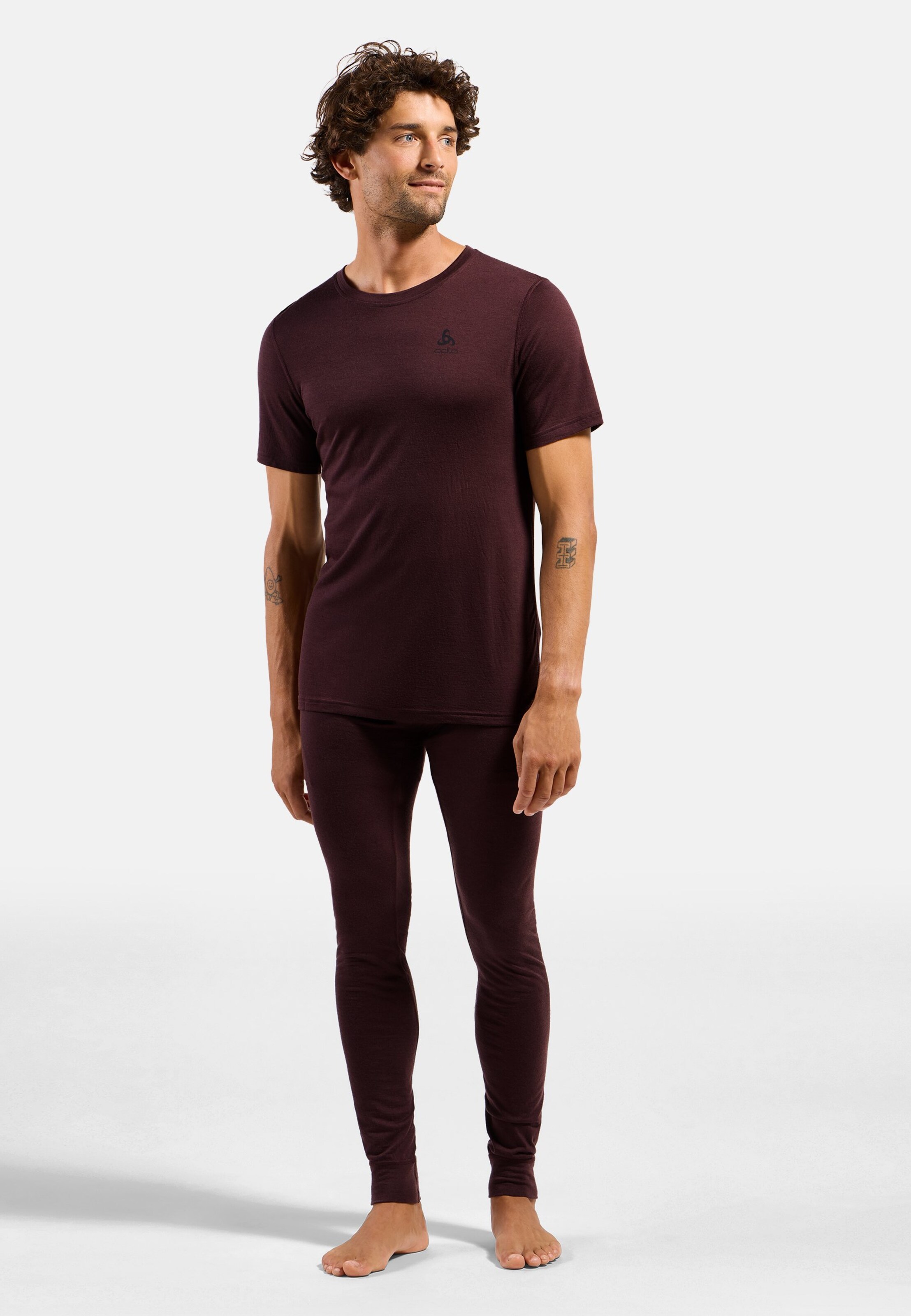 Natural Merino 200 Base Layer Tights in fudge