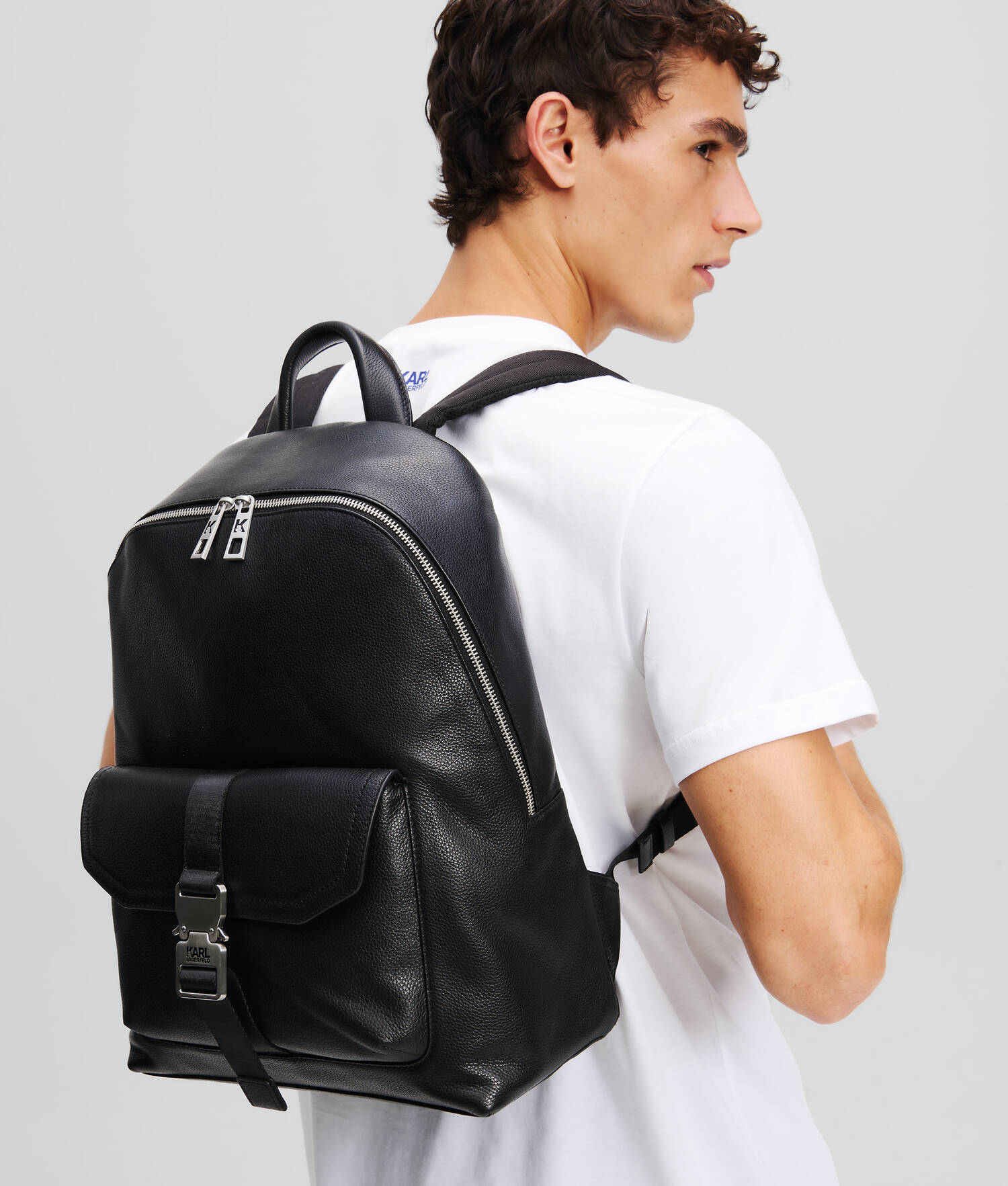 SAC À DOS EN CUIR GRAINÉ