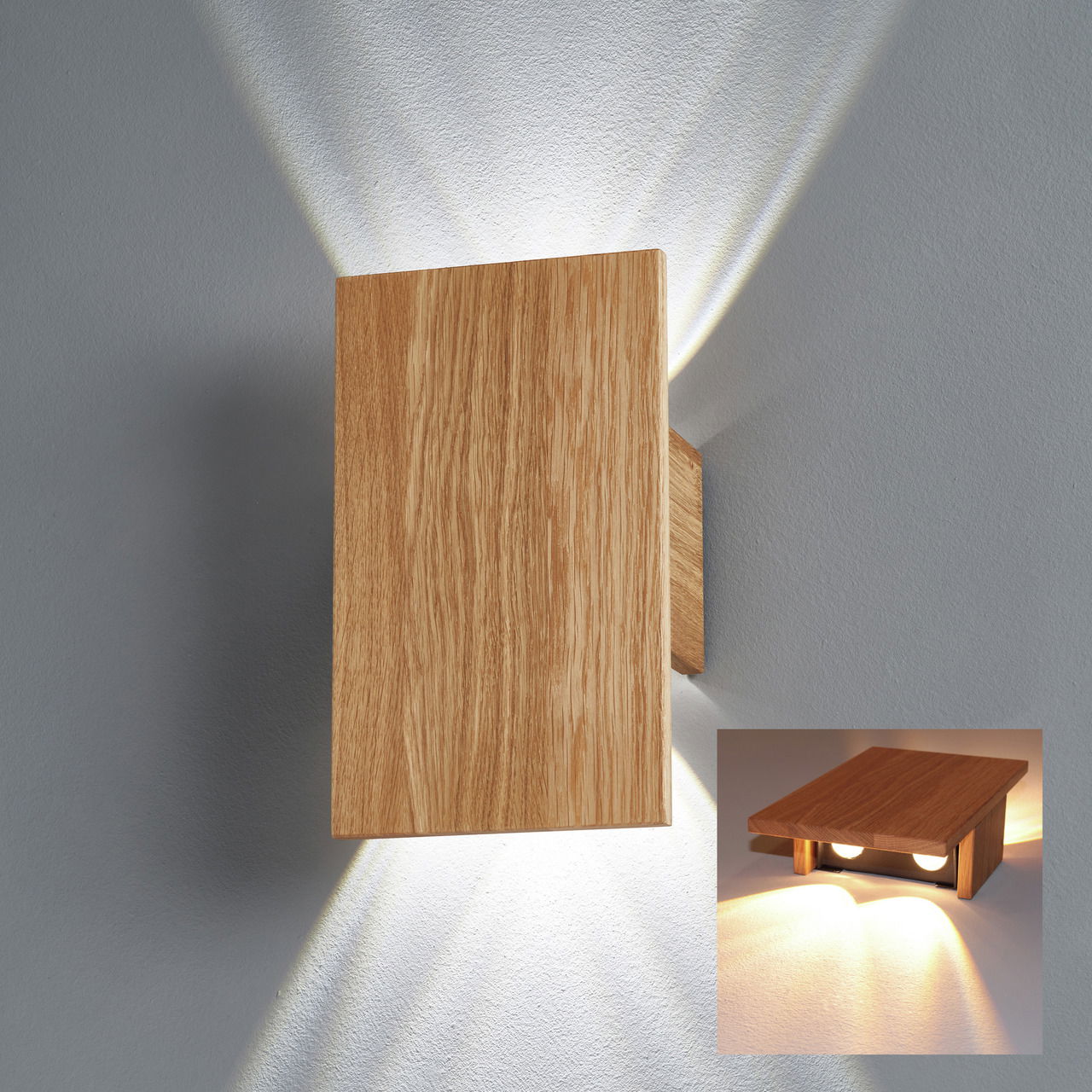 Fischer & Honsel Wandleuchte SHINE-WOOD