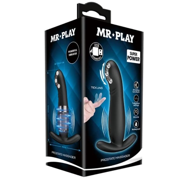 Mr Play - Oppladbar svart prostatamassasjeapparat