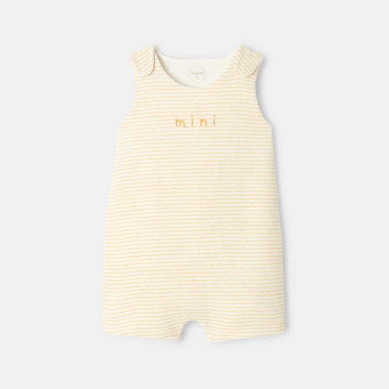 Combinaison en coton éponge jaune naissance Absorba Jaune