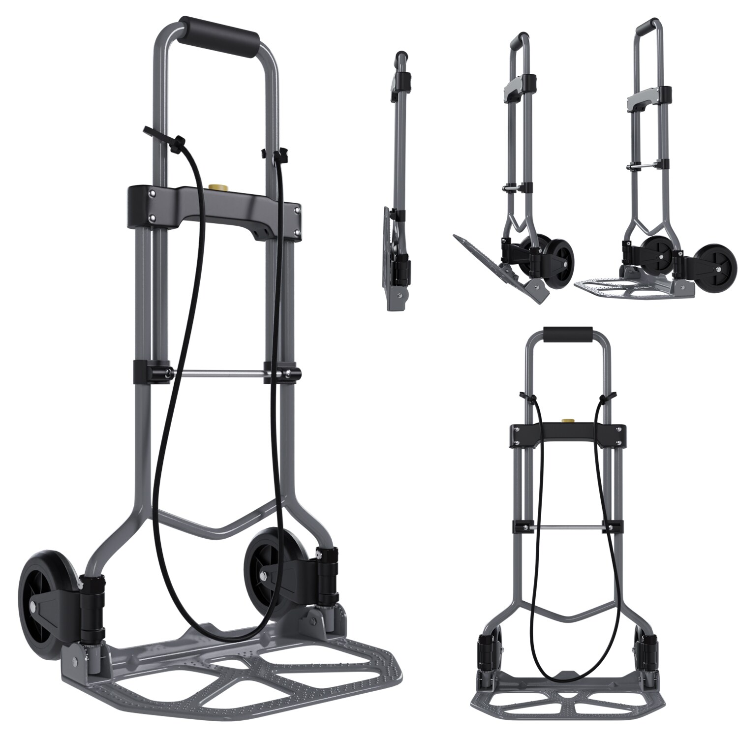 TroniTechnik® Sackkarre SK-02 Handkarre klappbar, Transportkarre bis 60kg, Klappwagen aus Metall - Transportwagen