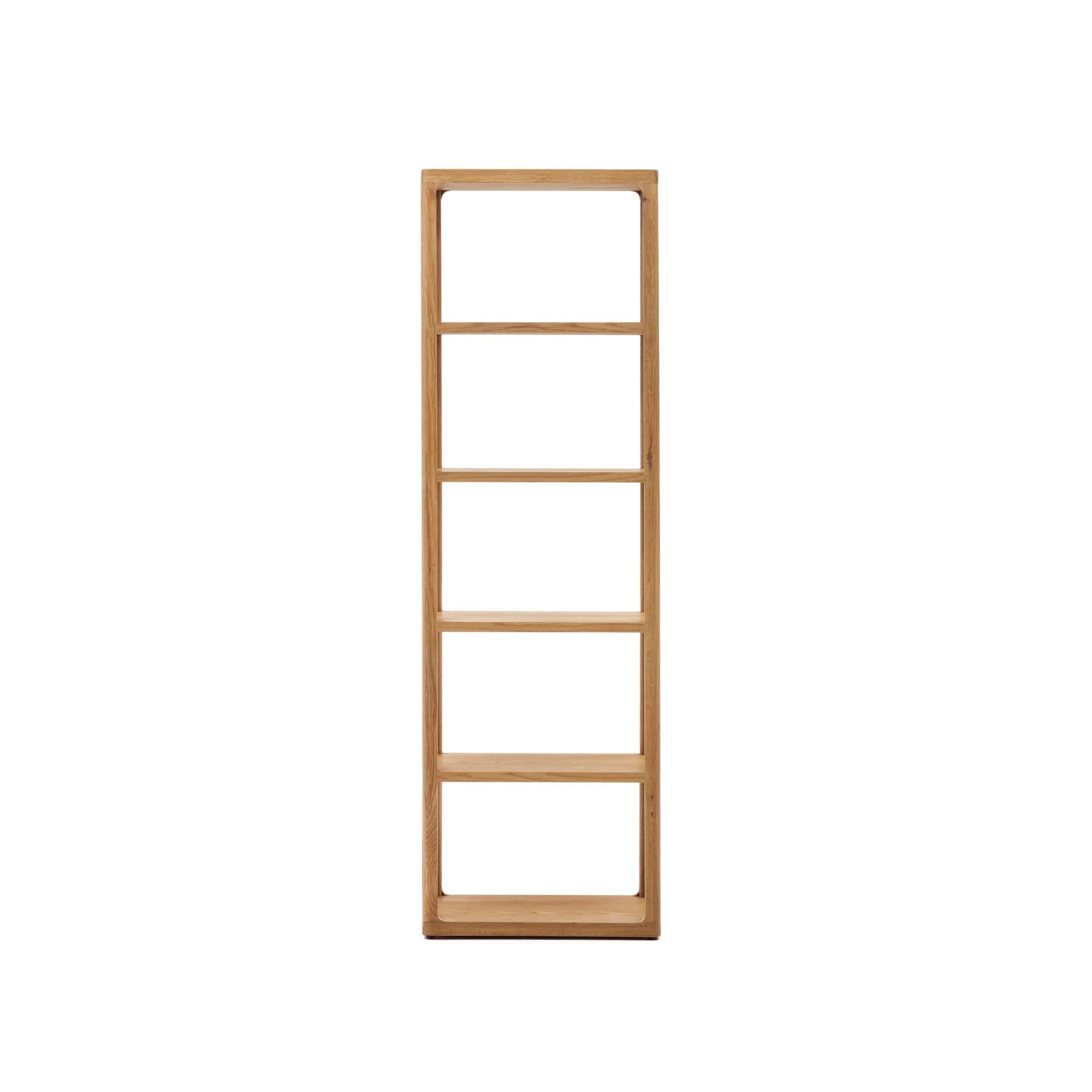 Kave Home - Maymai rekken met massief eiken structuur, 60 x 193 cm