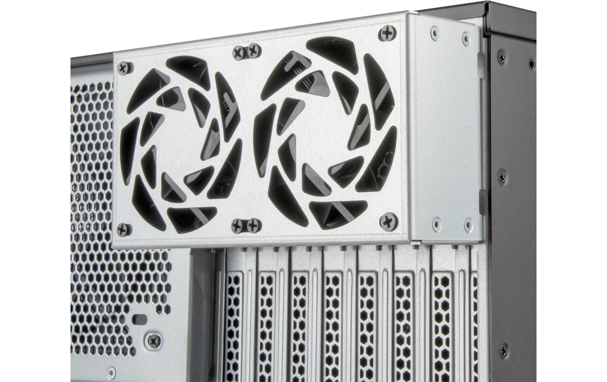 Gehäuse RM52<br>5HE-Rackmount-Servergehäuse mit zwei 360-mm-Lüftern und Flüssigkühlkompatibilität