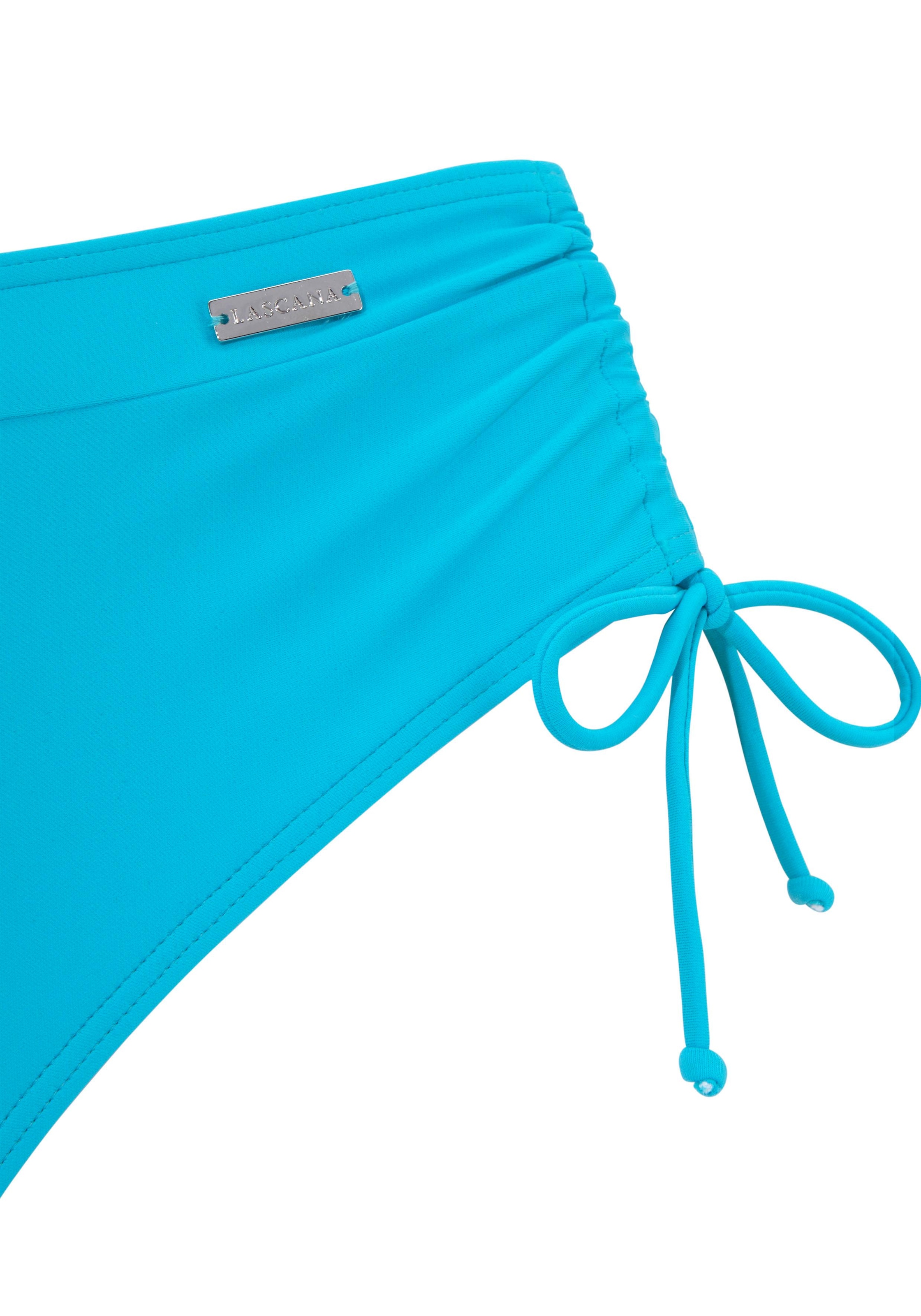LASCANA Bügel-Bikini mit seitlich geraffter Bikinihose