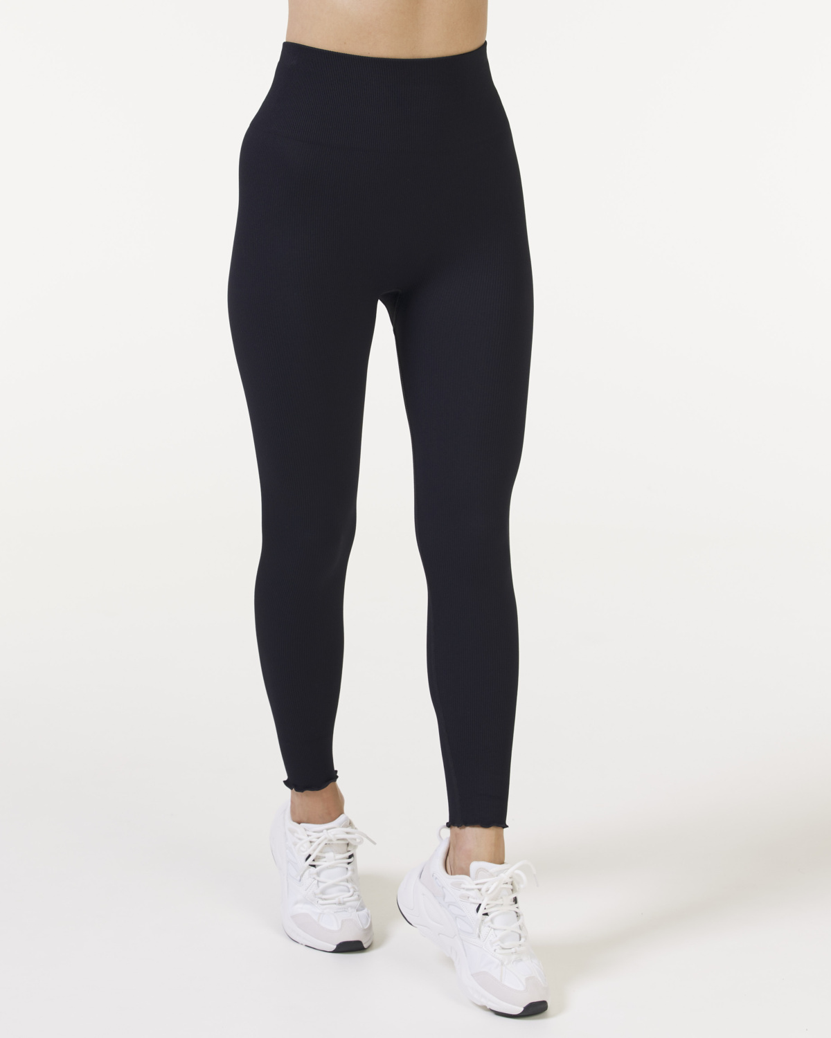 Bumpro Perfect Rib Frill Tights Black