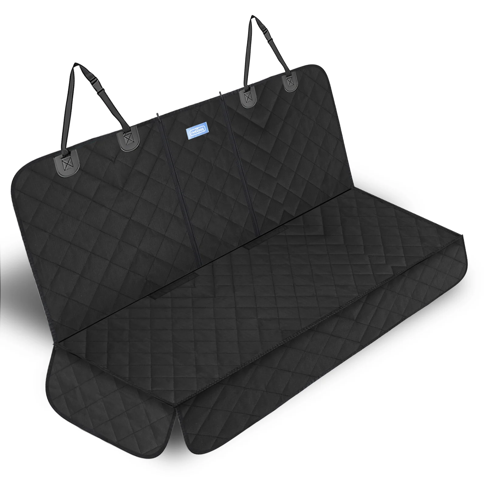 Capa protetora para banco de carro para cães Nobleza com zíper, 137×121CM, protetor de banco traseiro para cães, capa universal impermeável e antiderrapante para bancos de carro de SUV, almofada para família e viagens.