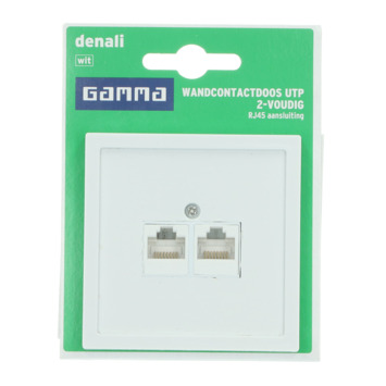 GAMMA Denali Stopcontact UTP Wit