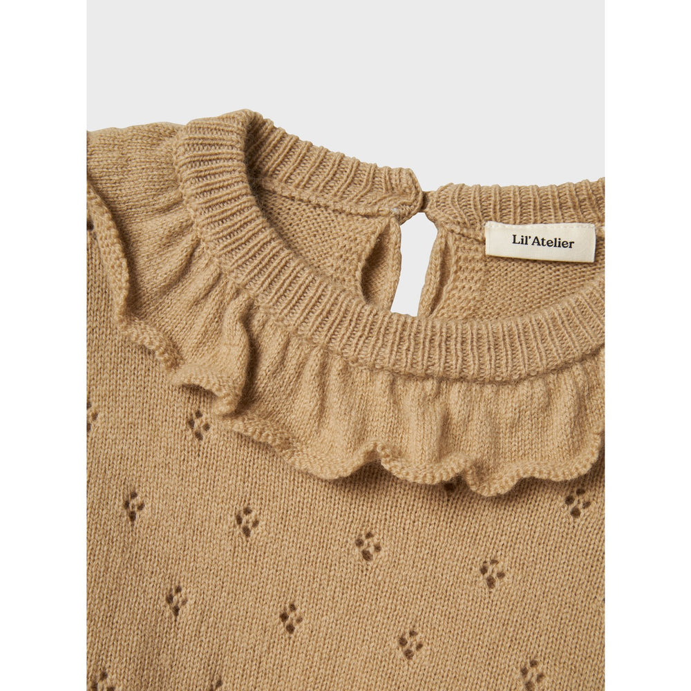 Køb Lil'Atelier Safari Melange Nmfnalio Ls Strik Lil